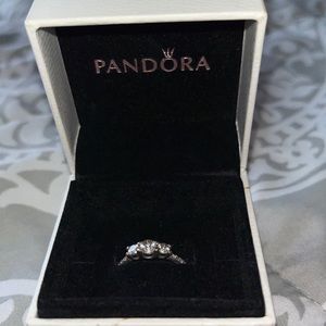 Slightly used Silver Pandora ring
